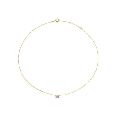 Collier Jackie Gold Medina en or jaune et améthyste