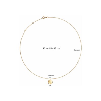 Collier Jackie Gold Piazza en or jaune