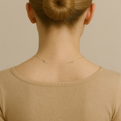 Collier Jackie Gold Ralonge de collier en or jaune