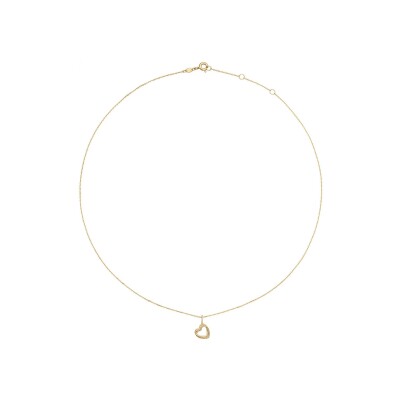 Collier Jackie Gold Cœur torsadé en or jaune