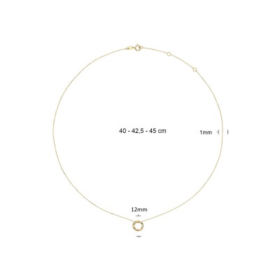 Collier Jackie Gold chaine Monaco en or jaune