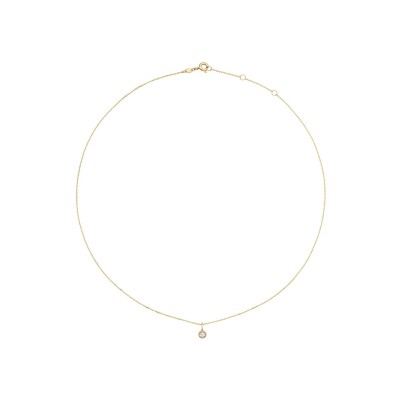 Collier Jackie Gold Grimaldi en or jaune et topaze blanche