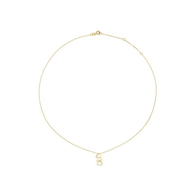 Collier Jackie Gold Moving LOVE à maillons en or jaune