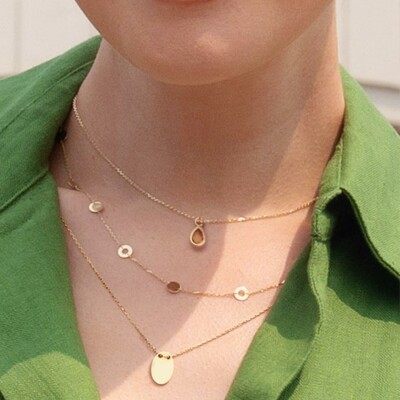 Collier Jackie Gold Amstel en or jaune et citrine