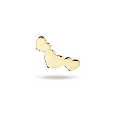 Piercing Jackie Gold 3 coeurs en or jaune