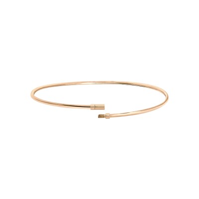 Bracelet-jonc Vanrycke Le fil de la vie en or rose, taille 2