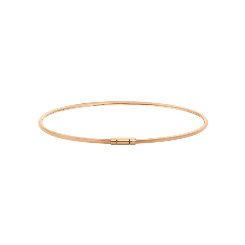 Bracelet-jonc Vanrycke Le fil de la vie en or rose