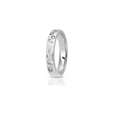 Alliance en or blanc et diamants de 0.16ct