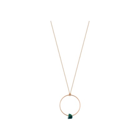 GINETTE NY JALA necklace, rose gold and chrysocolla