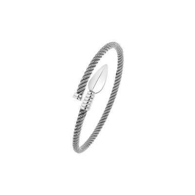 Bracelet Korloff Lance en or blanc et diamant 0.01ct