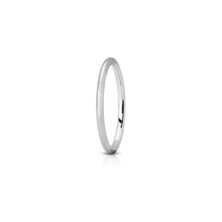 Alliance Fil rond JL en or blanc, 1.5mm