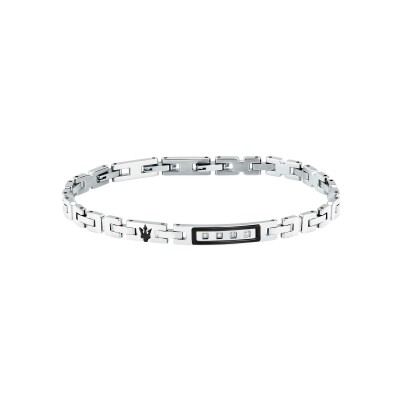 Bracelet Maserati Diamonds en acier et diamant