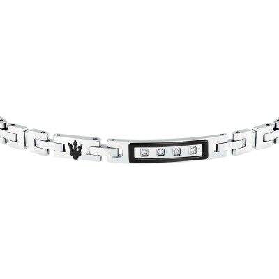 Bracelet Maserati Diamonds en acier et diamant