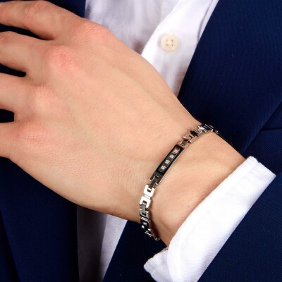 Bracelet Maserati Diamonds en acier et diamant