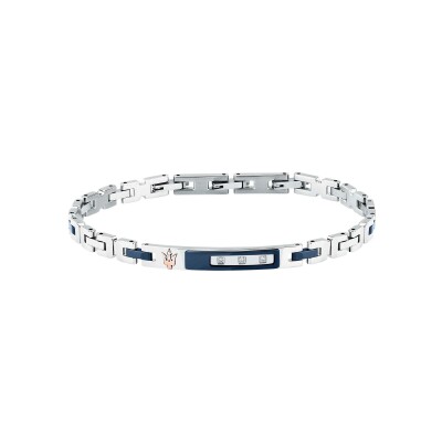 Bracelet Maserati Diamonds en acier et diamant