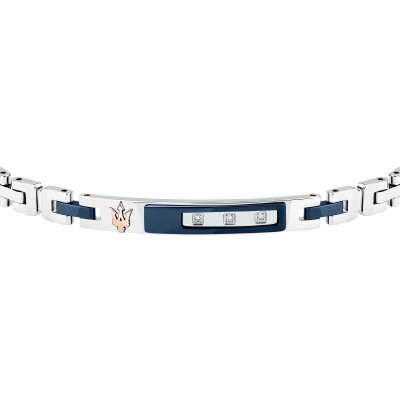 Bracelet Maserati Diamonds en acier et diamant