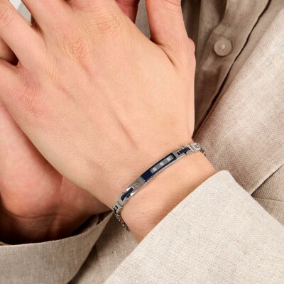 Bracelet Maserati Diamonds en acier et diamant