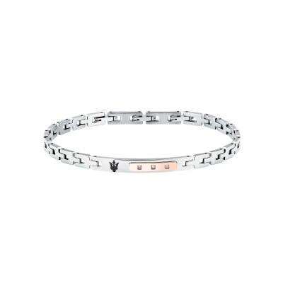 Bracelet Maserati Diamonds en acier et diamant