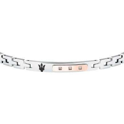 Bracelet Maserati Diamonds en acier et diamant