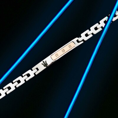 Bracelet Maserati Diamonds en acier et diamant