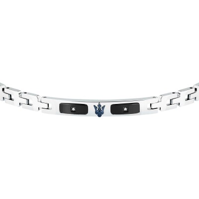 Bracelet Maserati Diamonds en acier et diamant