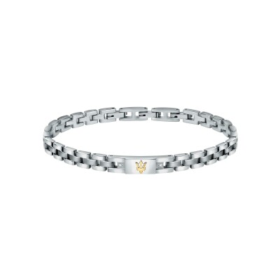 Bracelet Maserati Diamonds en acier pvd et diamant