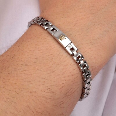 Bracelet Maserati Diamonds en acier pvd et diamant