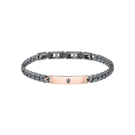 Bracelet Maserati en acier, pvd et métal doré rose