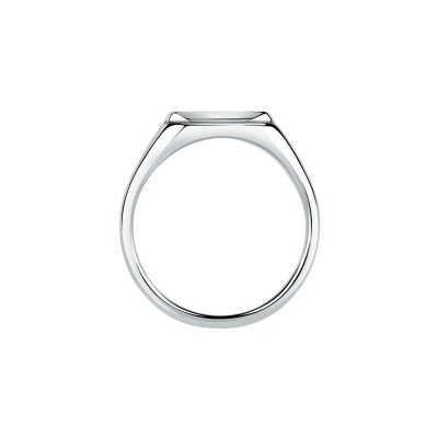 Bague Maserati Iconic en acier et email, taille 67