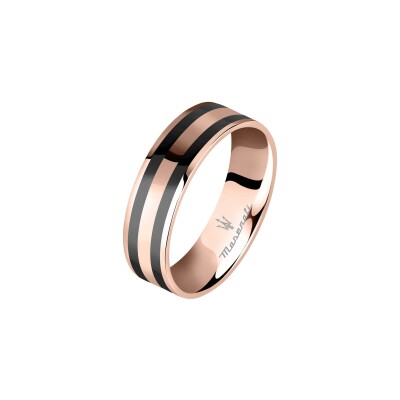 Bague Maserati Ceramic en acier et céramique, taille 67