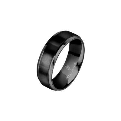 Bague Maserati Ceramic en acier et céramique, taille 63