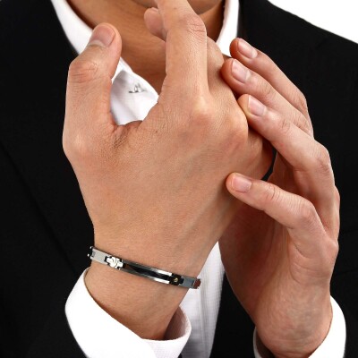 Bracelet Maserati Ceramic en acier et céramique