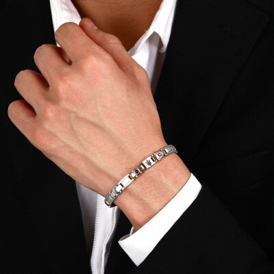 Bracelet Maserati Sapphire  en acier et saphir