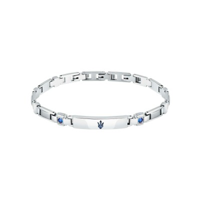 Bracelet Maserati Sapphire  en acier et saphir