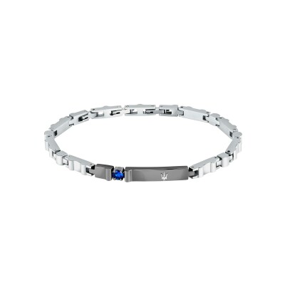 Bracelet Maserati Sapphire  en acier et saphir