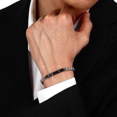 Bracelet Maserati Sapphire  en acier et saphir