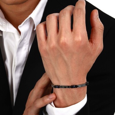 Bracelet Maserati Sapphire en acier et saphir
