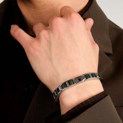 Bracelet Maserati Ceramic en acier et céramique