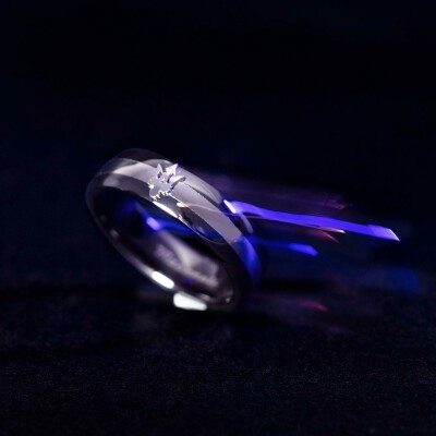 Bague Maserati Ceramic en acier et céramique, taille 63