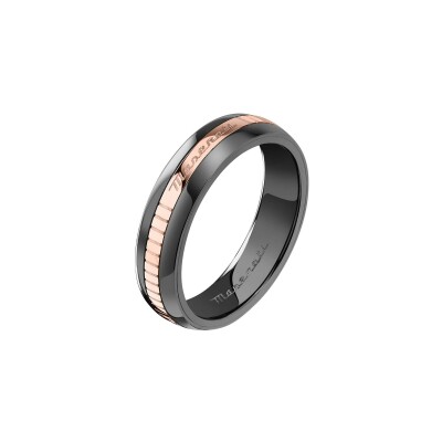 Bague Maserati Ceramic en acier et céramique, taille 63