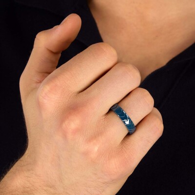 Bague Maserati Ceramic en acier et céramique, taille 61