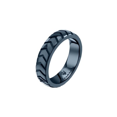 Bague Maserati Ceramic en acier et céramique, taille 63