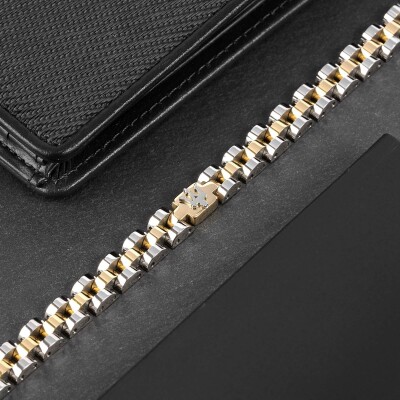 Bracelet Maserati Iconic en acier pvd et céramique