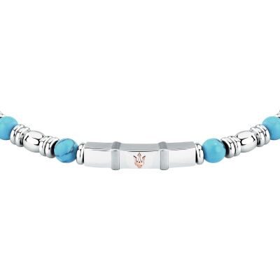 Bracelet Maserati Iconic en acier et turquoise