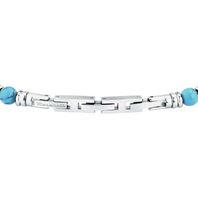 Bracelet Maserati Iconic en acier et turquoise