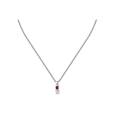 Collier Maserati Sapphire en acier et saphir