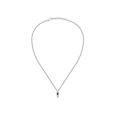 Collier Maserati Sapphire en acier et saphir