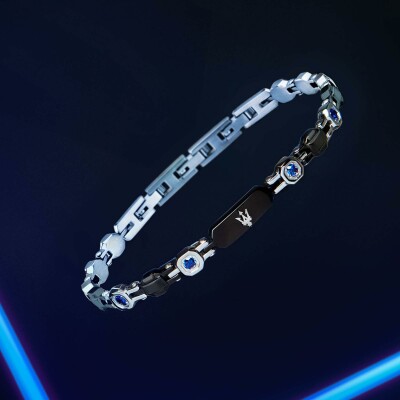 Bracelet Maserati Sapphire en acier et saphir