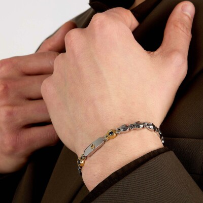 Bracelet Maserati Sapphire en acier et saphir