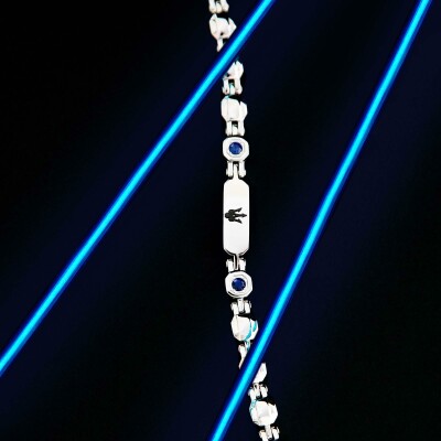 Bracelet Maserati Sapphire en acier et saphir